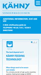 Mobile Screenshot of kaehny-gmbh.de