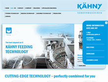 Tablet Screenshot of kaehny-gmbh.de
